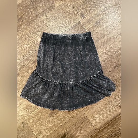 Urban outfitters Sparkle & Fade Acid-Wash Flounce-Hem Skirt small Anthropologie - Picture 4 of 8